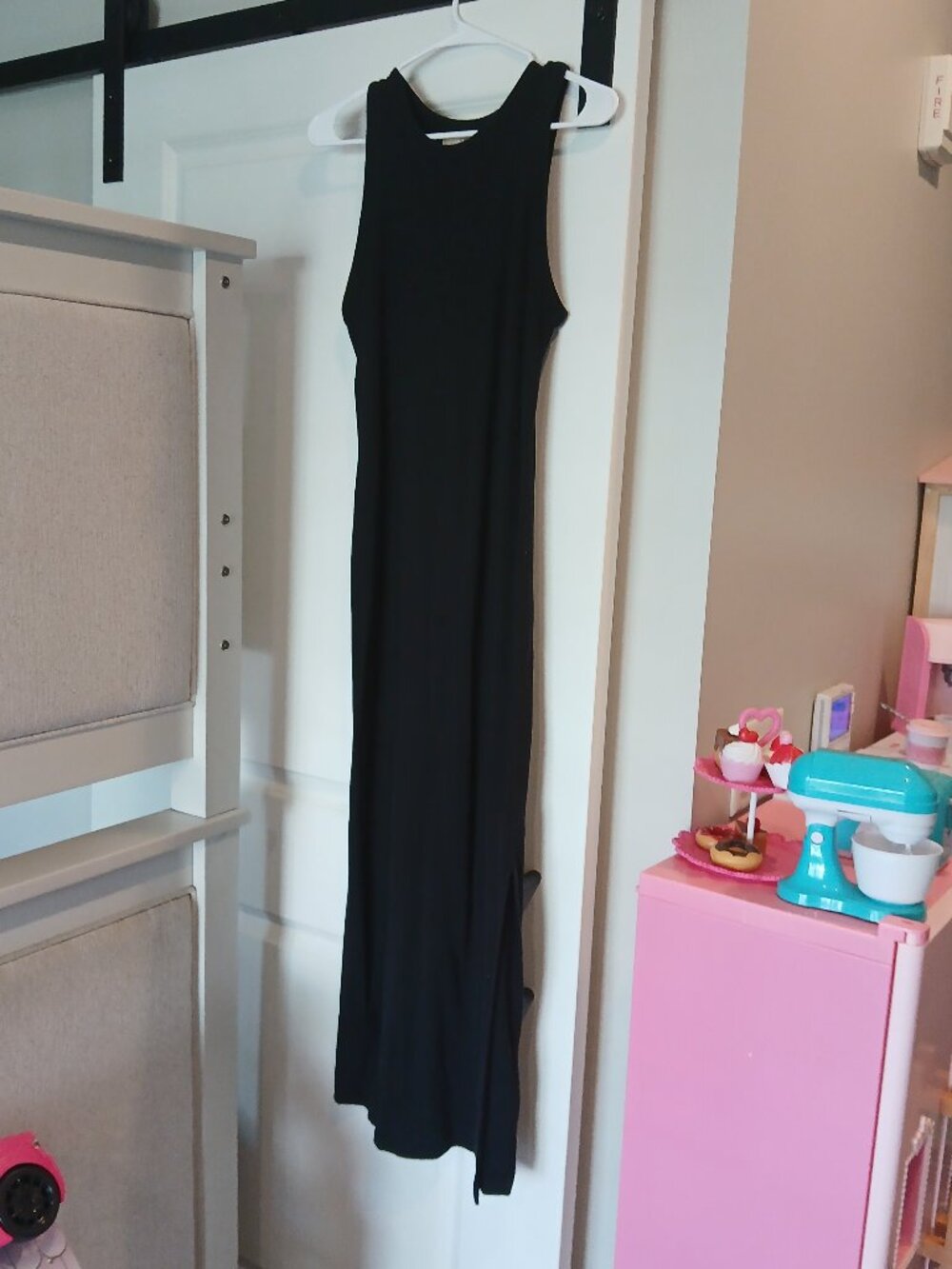 1 Yr. Black High Neck Maxi Dress Universal Thread